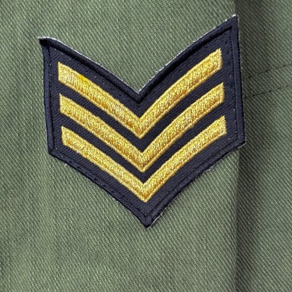 Two Penny Lane Maxwell Field Jacket Olive Green Women’s S Army Style Grunge Hip - Picture 12 of 16